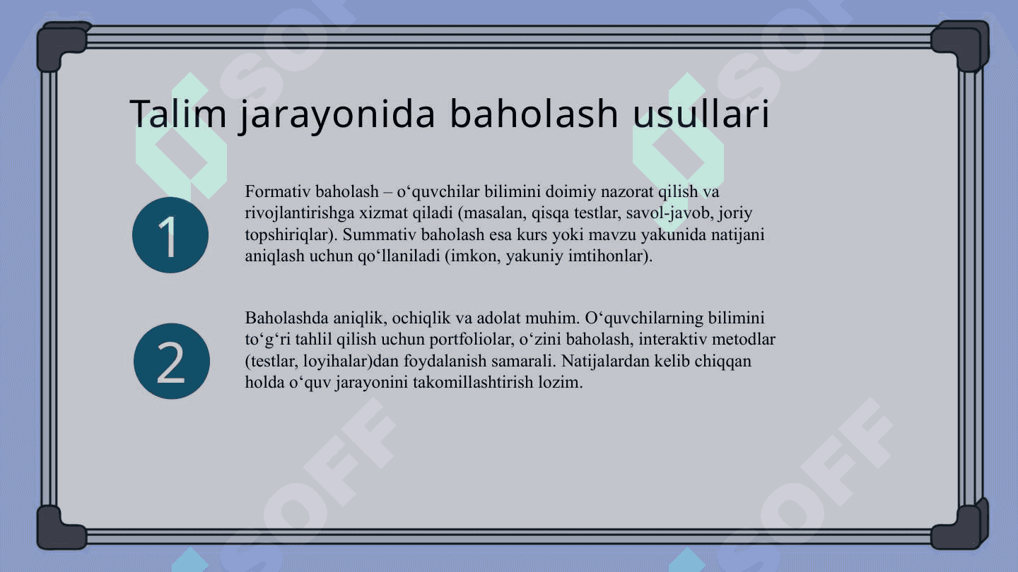 Talim olish jarayonini samarali tashkil etish 6