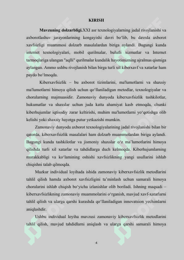 Zamonaviy kiberxavfsizlik metodlarini tahlil qilish va himoya 2