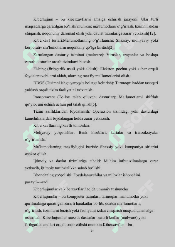 Zamonaviy kiberxavfsizlik metodlarini tahlil qilish va himoya 7