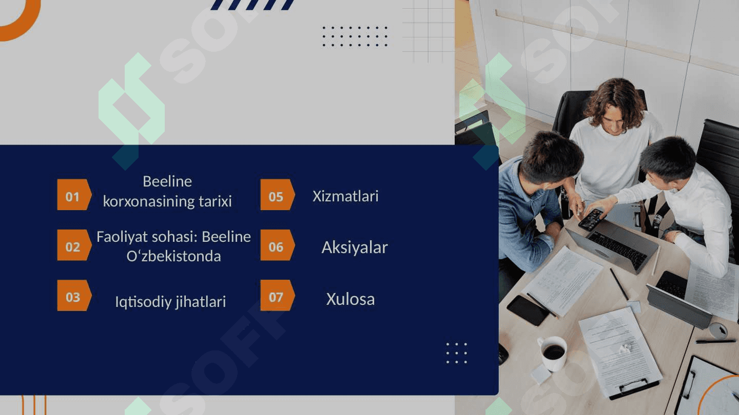 BEELINE KOMPANIYASI NIZOMINI O`RGANISH 2