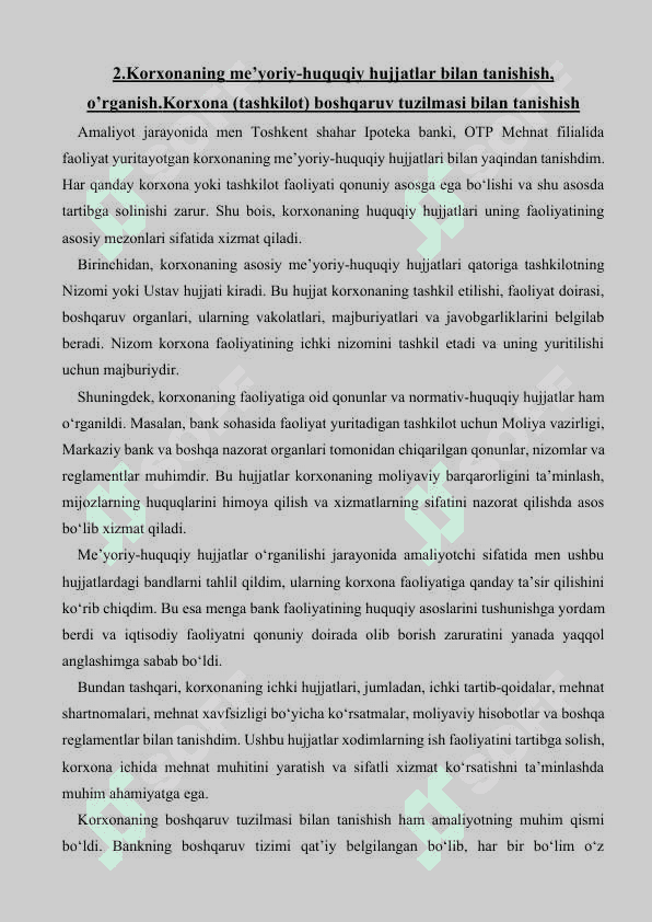 Ipoteka bank amaliyot hisoboti                          Ipoteka bank  MALAKAVIY AMALIYOT (BITIRUV OLDI)       Ipoteka bank  KUNDALIK HISOBOT 8