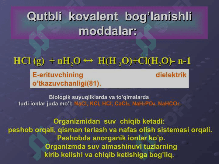 Elektrolitik dissotsilanish nazariyasi 3