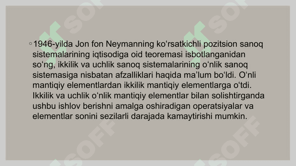Mantiqiy elementlar asosida 3dan 2 elementini tuzish va uni ishlash prinsipi 4