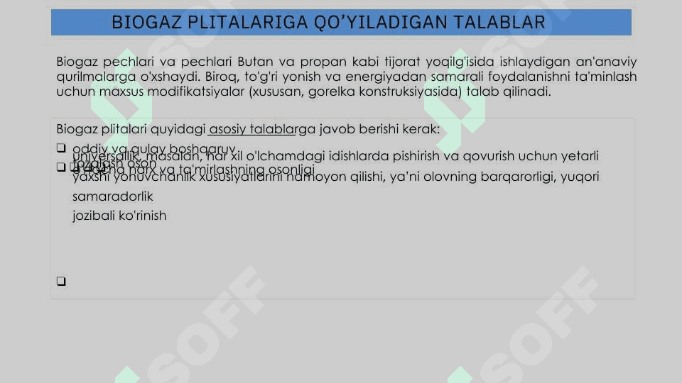KUNDALIK TURMUSHDA OVQAT TAYYORLASH UCHUN MO‘LJALLANGAN BIOGAZP LITALAR 8