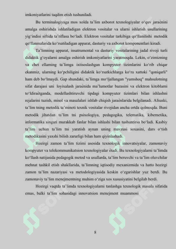 ANIMATSIYALARNI YARATISHDA XARA 3D DASTURI BILAN ISHLASH BO‘YIChA O‘RGATUVCHI DASTURIY MAXSULOT ISHLAB CHIQISH 8