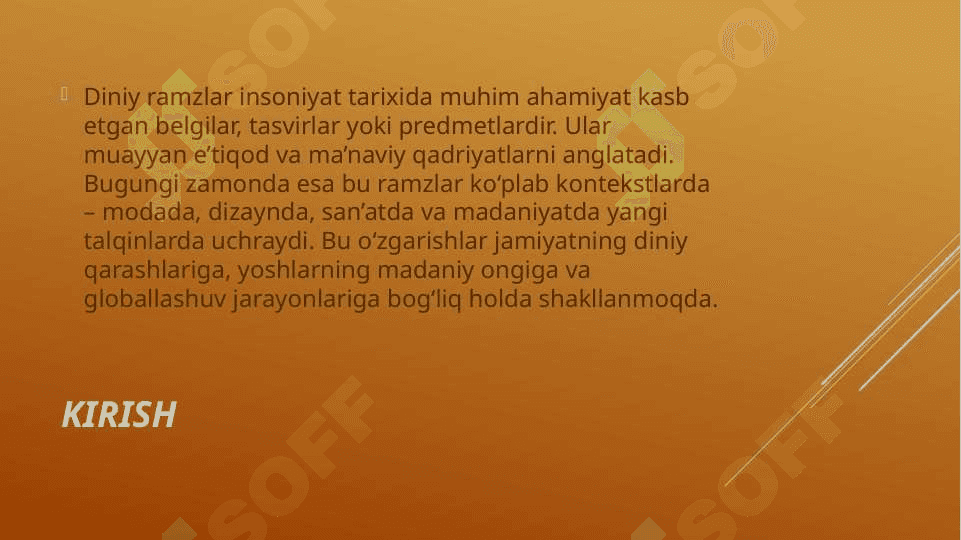 Diniy ramzlarning zamonaviy talqini mavzusida slayd taqdimot 3