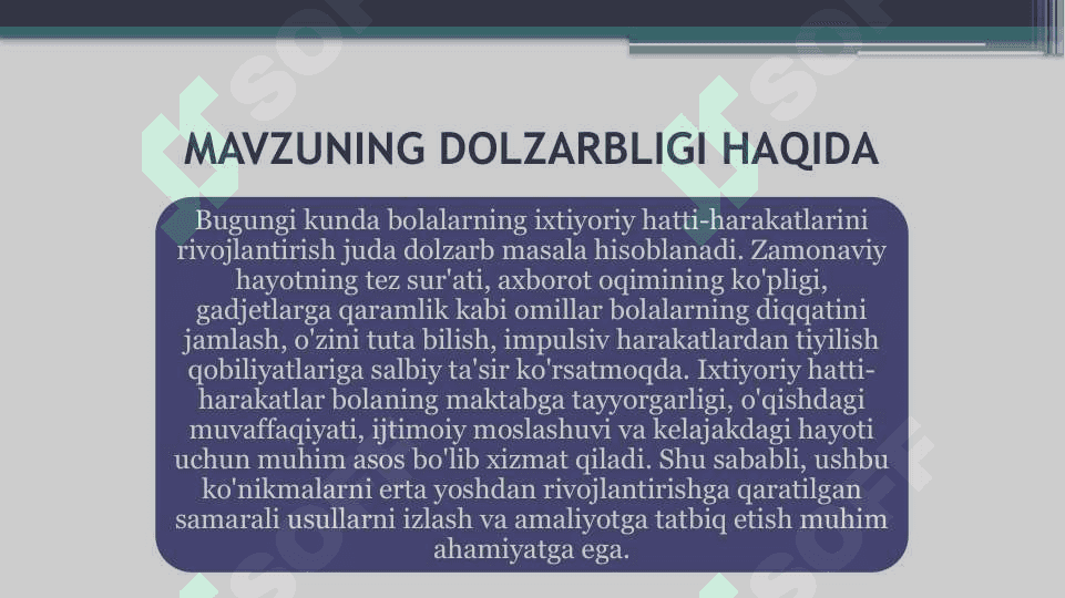 O'YIN ORQALI BOLADA IXTIYORIY HATTI HARAKATLARNI RIVOJLANTIRISH 2