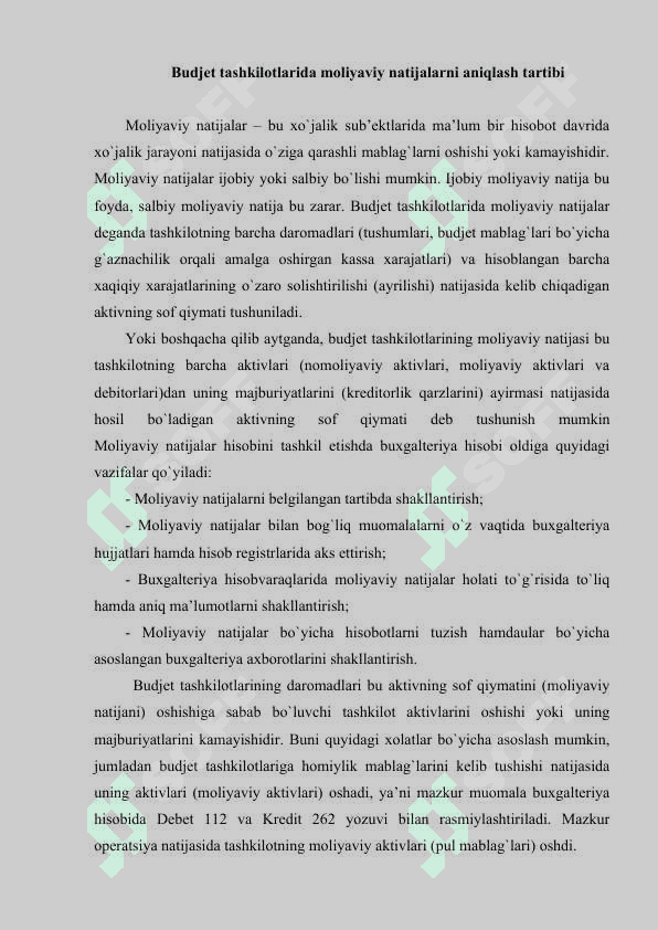 BUDJET TASHKILOTLARIDA MOLIYAVIY NATIJALAR HISOBI 4