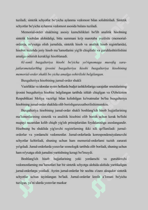 BUDJET TASHKILOTLARINING BUDJET HISOBIDA YAGONA SCHYOTLAR REJASINI QO‘LLASH TARTIBI 7