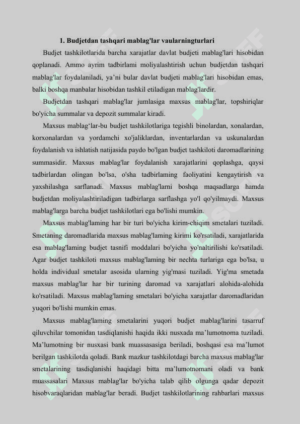 BUDJET TASHKILOTLARINING BUDJETDAN TASHQARI MABLAG‘LARI HISOBI 3