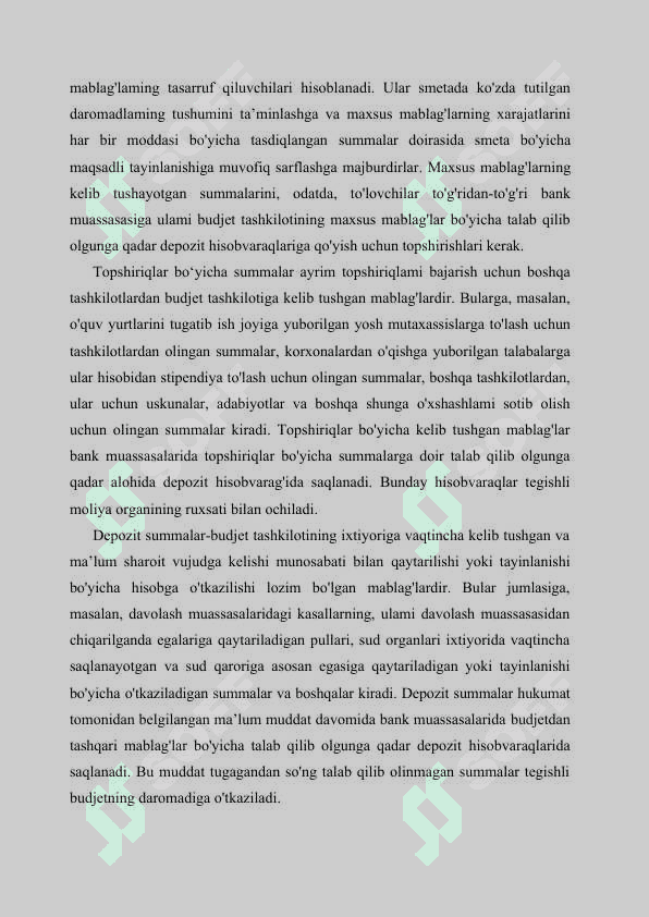 BUDJET TASHKILOTLARINING BUDJETDAN TASHQARI MABLAG‘LARI HISOBI 4
