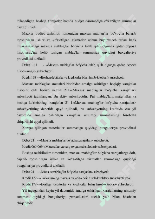 BUDJET TASHKILOTLARINING BUDJETDAN TASHQARI MABLAG‘LARI HISOBI 6