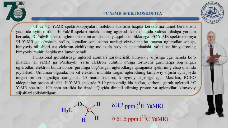 13C YaMR SPEKTROSKOPIYA 3