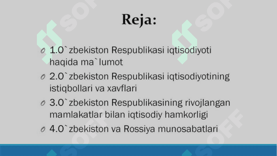 O’zbekiston iqtisodiyoti 2