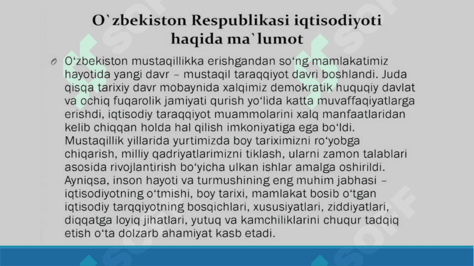 O’zbekiston iqtisodiyoti 4
