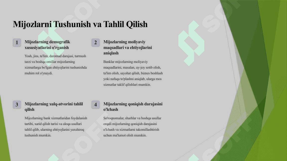 Banklarning-Mijozlarga-Xizmat-Korsatish-Strategiyalari 2