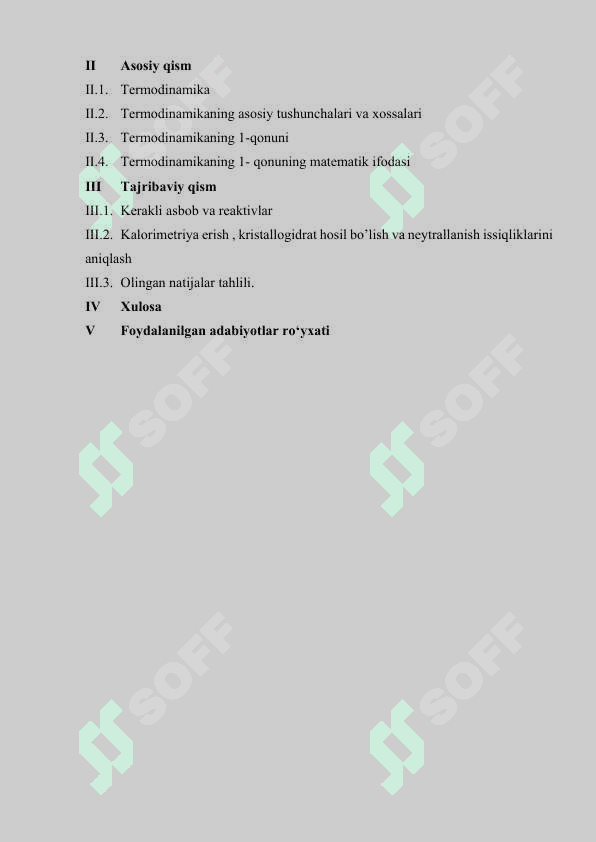 Termodinamikaning 1-qonuni 2