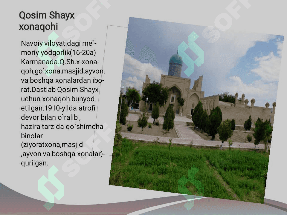 Shayboniylar va Ashtarxoniylar davri me'morchiligi 2