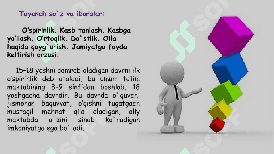 O`SPIRINLIK DAVRI 3