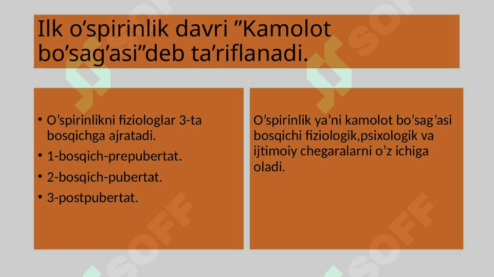 O`SPIRINLIK DAVRI 4