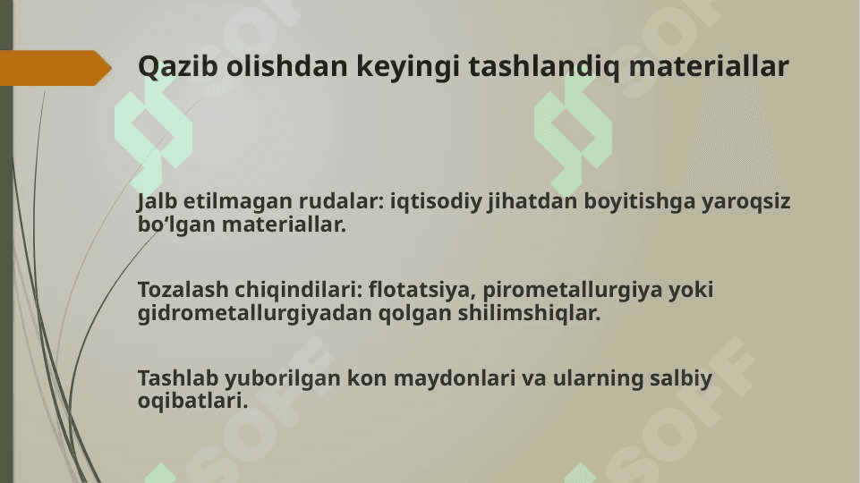Qazilma boyliklardan foydalanish . 5