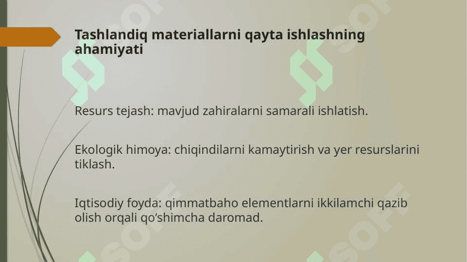 Qazilma boyliklardan foydalanish . 6