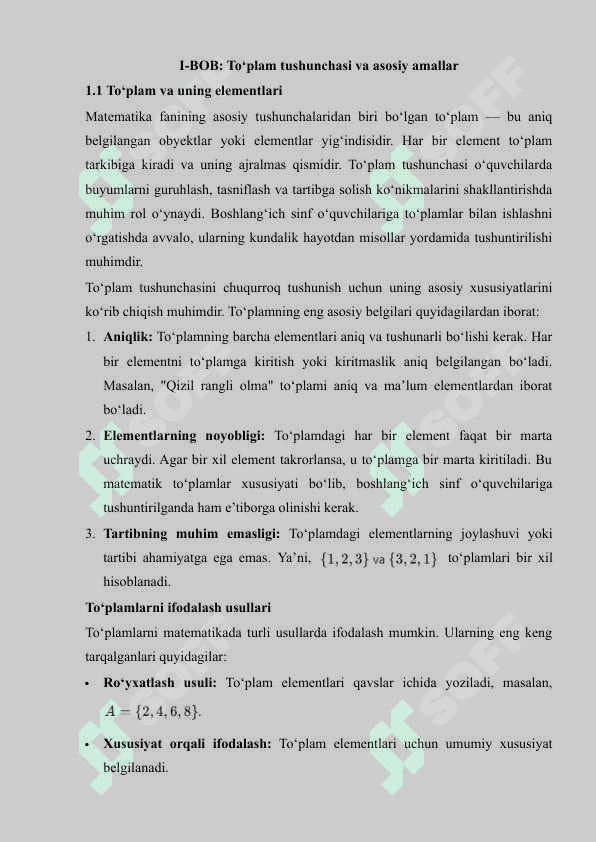 Toʻplamlar birlashmasini oʻrgatish metodikasi, 3-sinf 2-qism 4