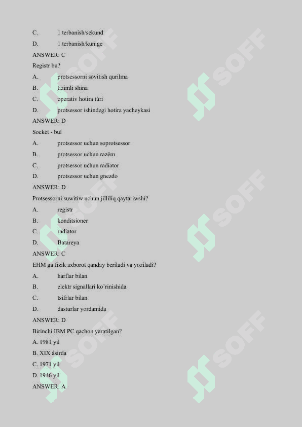 Kompyuterning fizik asoslari 3