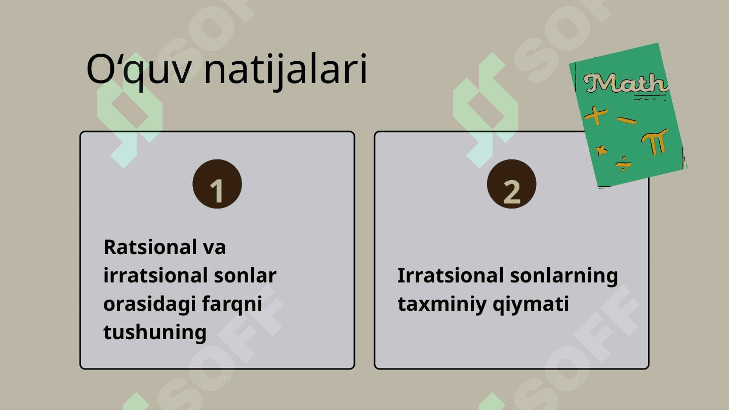 Ratsional va Irratsional sonlar 2