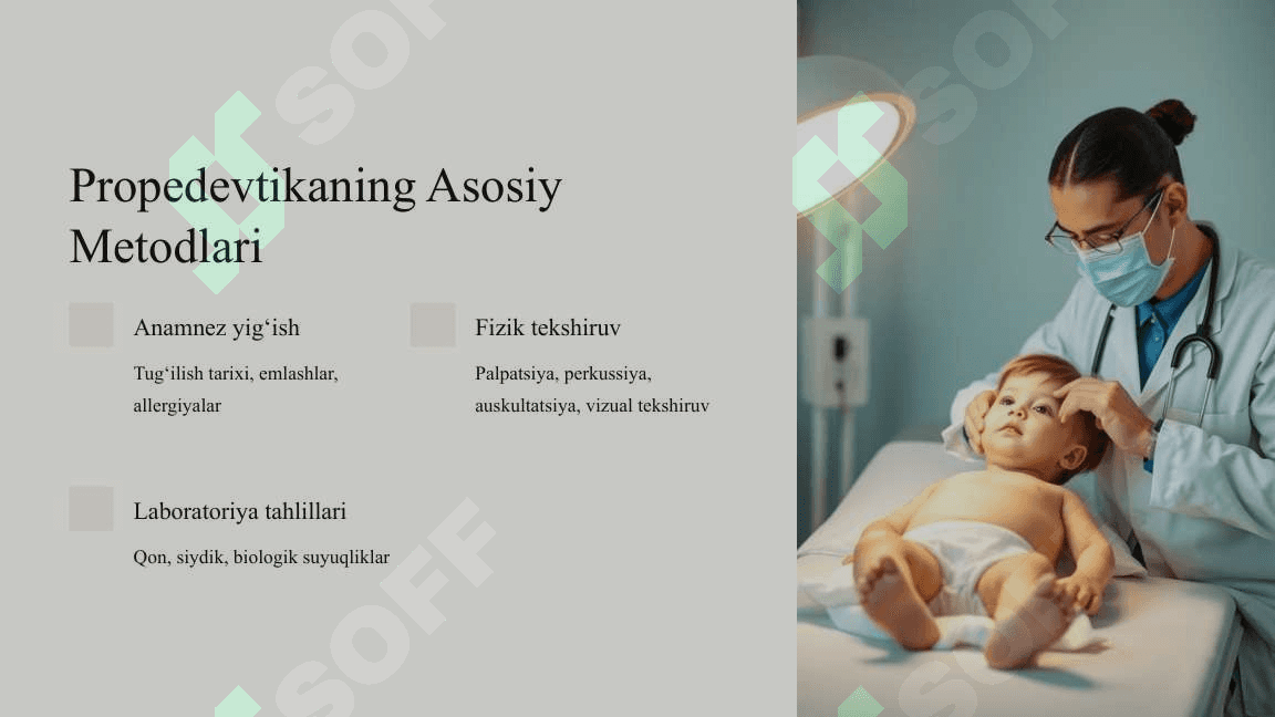 Bolalar kasalliklari propedevtikasi moduliga kirish. Modulning maqsad va vazifalari. Pediatriyada etika va deontologiya masalalari 4