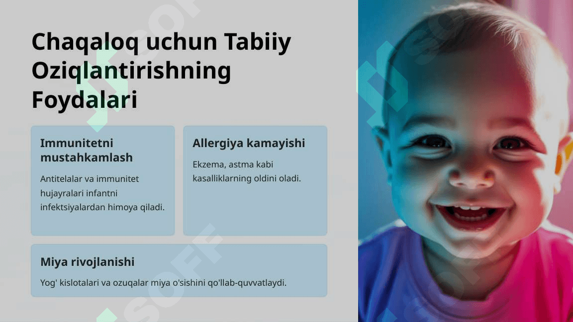Tabiiy oziqlantirishning foydalari, uning bola va ona sog`lig`i uchun ahamiyati 2