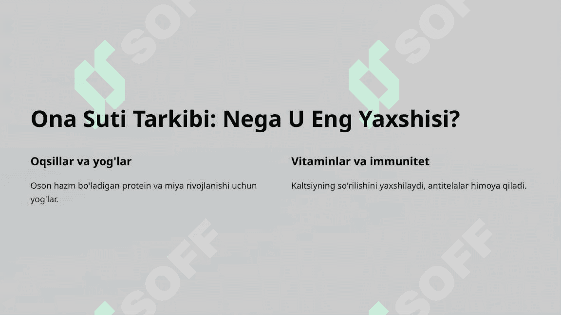 Tabiiy oziqlantirishning foydalari, uning bola va ona sog`lig`i uchun ahamiyati 4