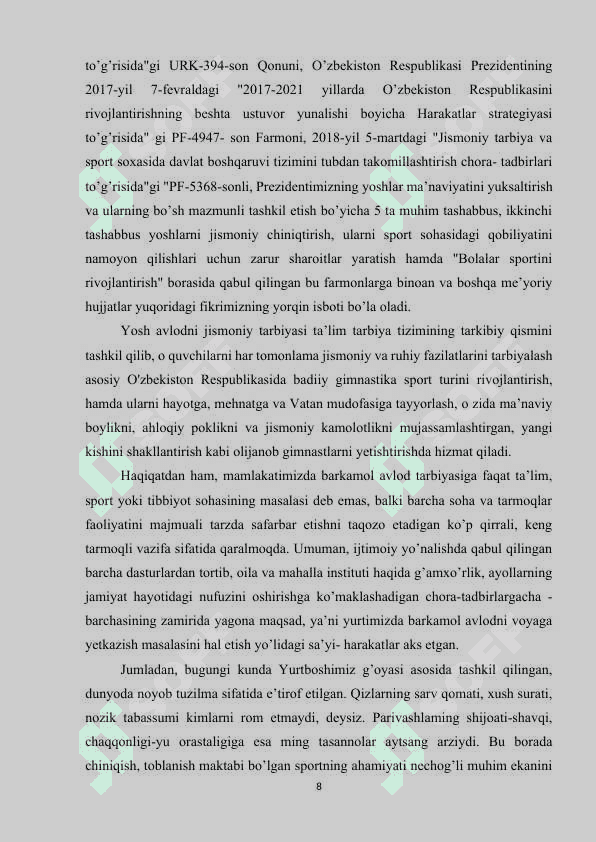 GIMNASTIKADA O‘QUVCHILARNI RAG‘BATLANTIRISH USULLARI 7
