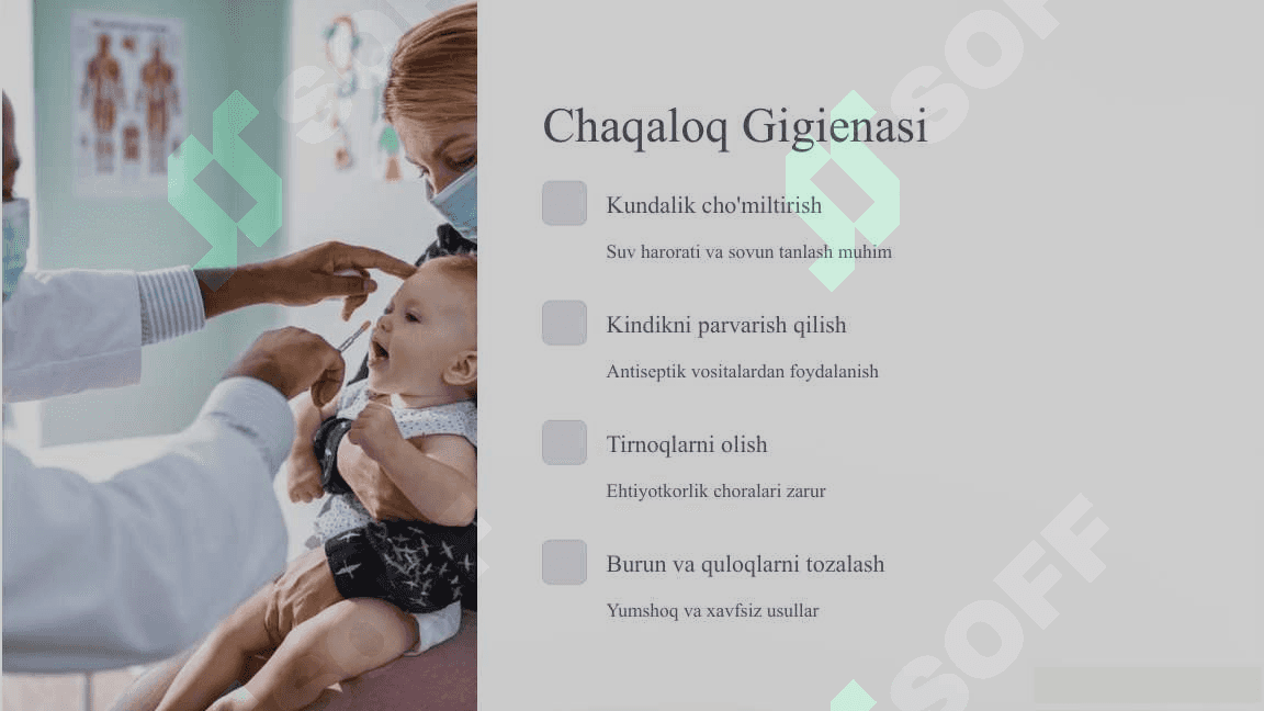 Yangi tug’ilgan chaqaloqning birlamchi parvarishi va patronaji 3