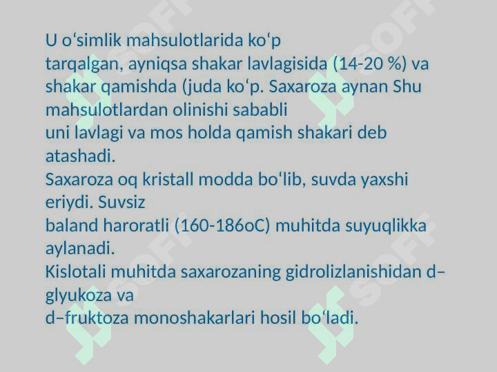 Oziq ovqat mahsulotlari tarkibida uglevod miqdorini aniqlash. 8