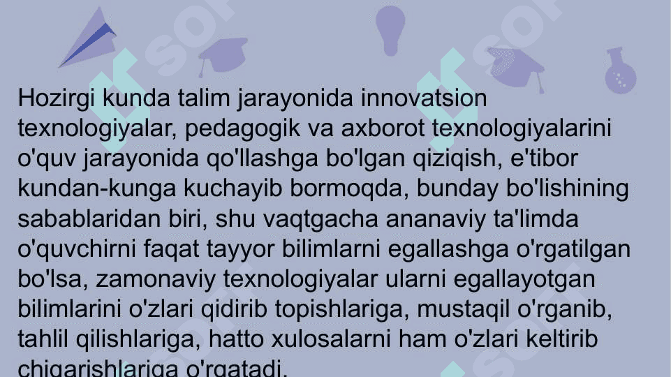 Zamonaviy axborot muhitida  tarbiya fanini ôqitishda qôyiladigan talablar. 3