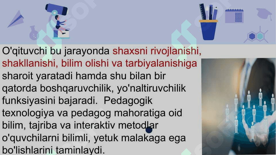 Zamonaviy axborot muhitida  tarbiya fanini ôqitishda qôyiladigan talablar. 4
