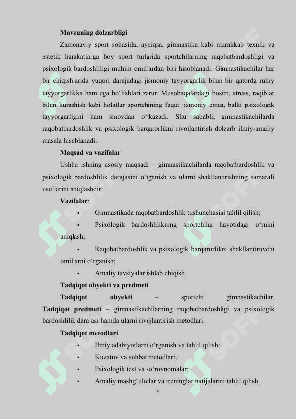 Gimnastikada raqobatbardoshlik va psixologik bardoshlilik 4