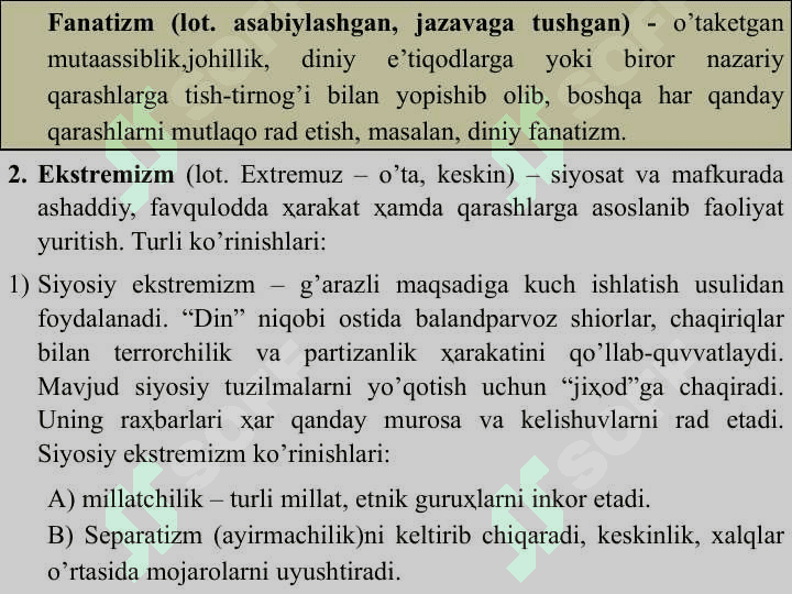 Diniy fundamentalizm, radikalizm va terrorizmning tarixi va yo‘nalishlari 5