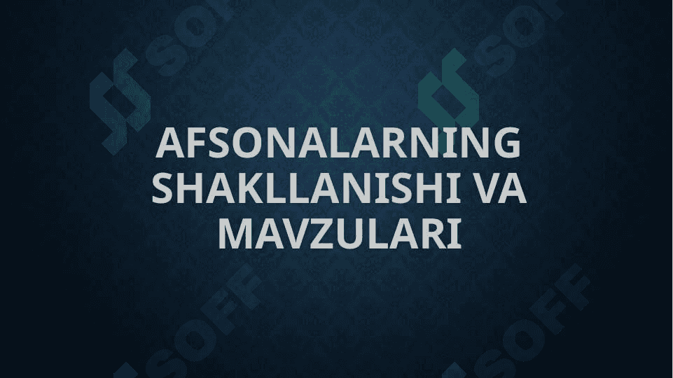 QADIMGI YUNONISTON AFSONALARI 3