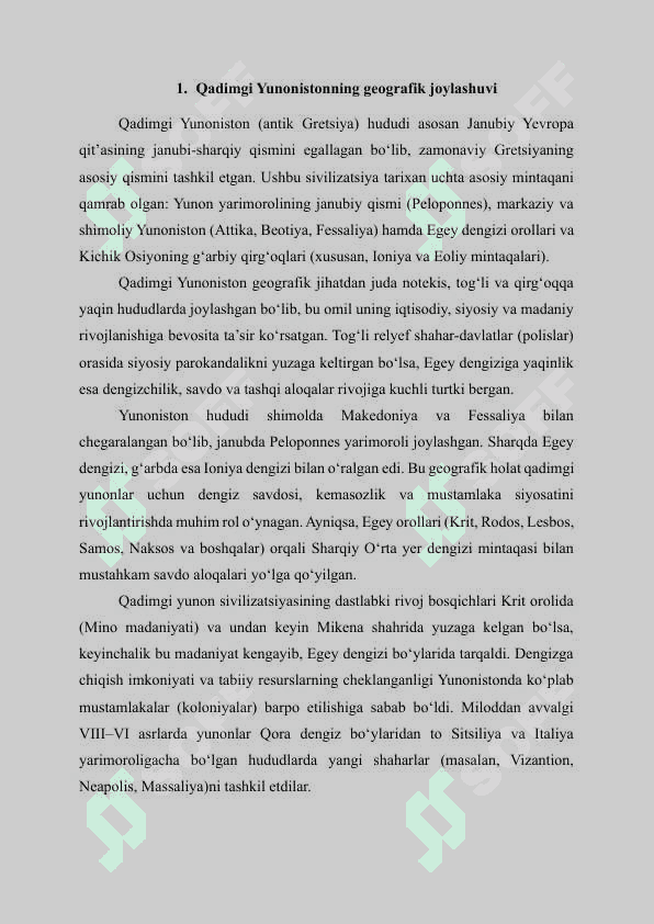 Qadimgi Yunoniston sivilizatsiyasi 3