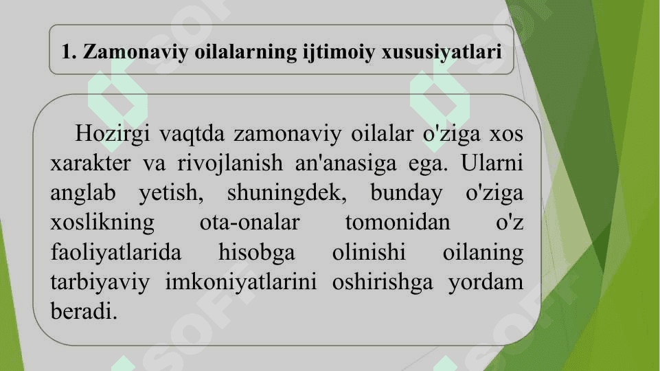 ZAMONAVIY OILALAR RIVOJINING O'ZIGA XOS XUSUSIYATLARI 5