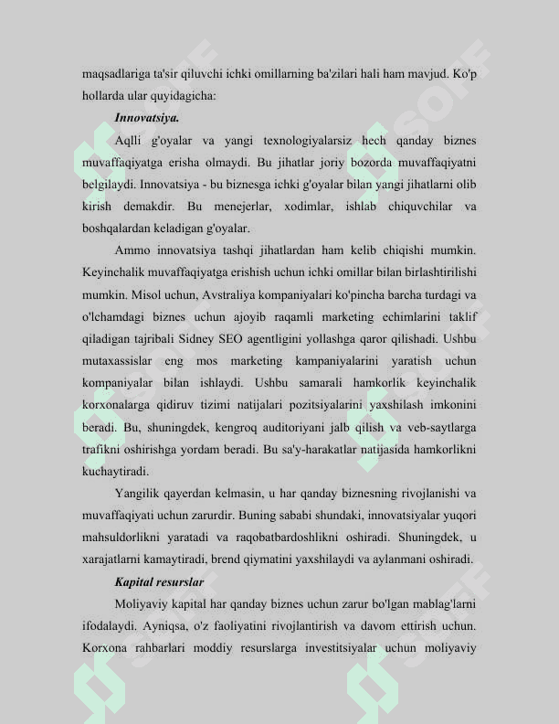 Marketingning ichki va tashqi muhiti 7