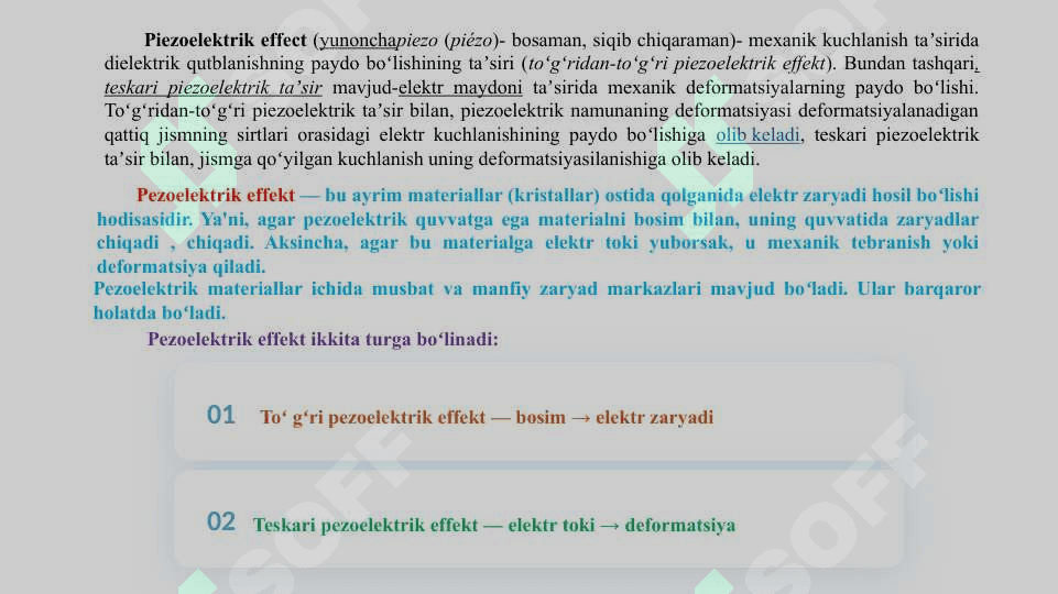 Pezoelektrik effekt. 2