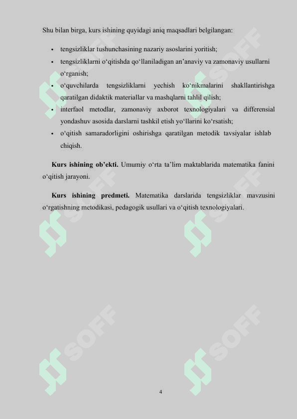 Matematika darslarida tengsizliklarni o’qitish metodikasi 4