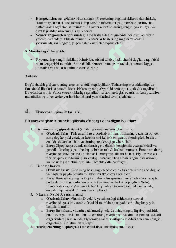 Terapevtik stomatologiya 2 - 3- toifa javoblari 5