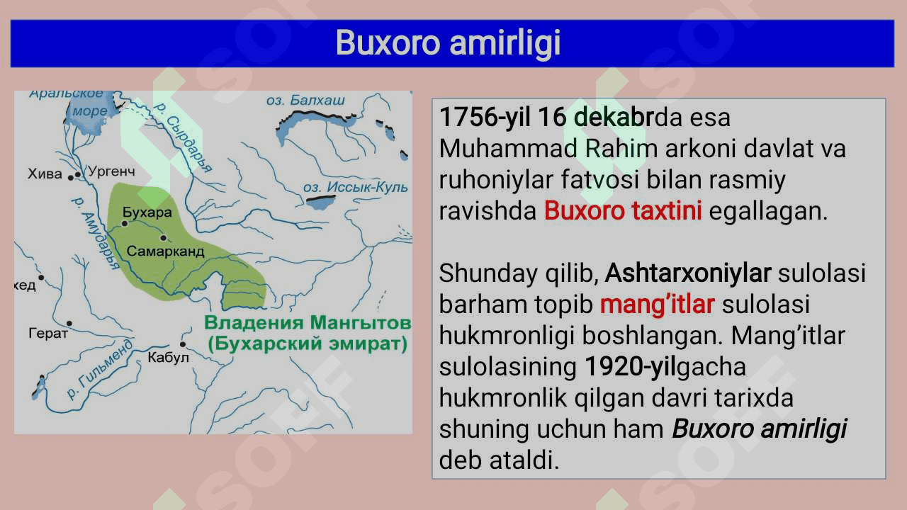 Markaziy Osiyoda xonlikning paydo boʻlishi 3