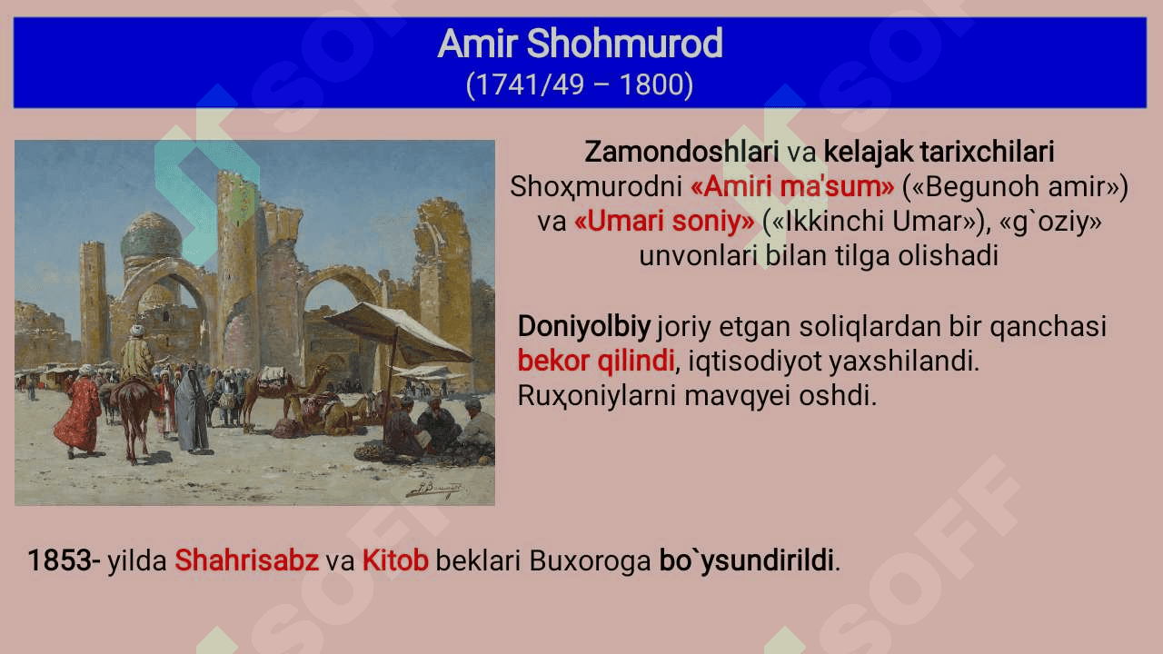 Markaziy Osiyoda xonlikning paydo boʻlishi 4