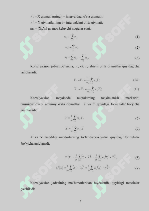 Juft korrelyatsion-regression tahlil modellari 4