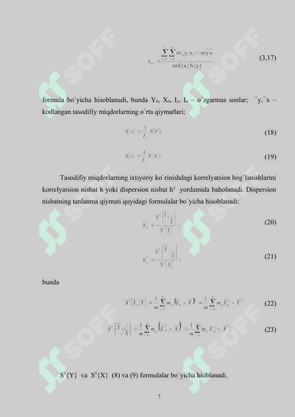 Juft korrelyatsion-regression tahlil modellari 7